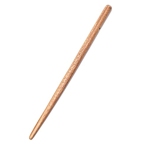 Vintage Handmade Sandalwood Hair Sticks for Women - 2pc Natural Wooden Hairpins, Minimalist Hair Accessories for Wedding & Daily Use (Black) - Perfect for Updos, Bun Hairstyles & Special Occasions