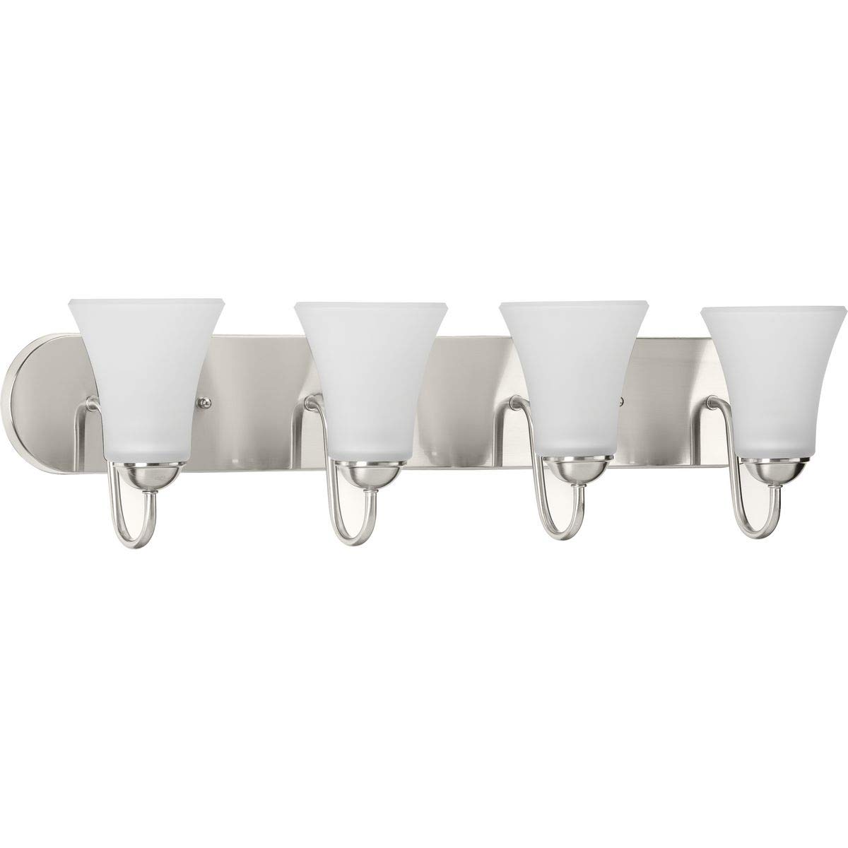 Progress Lighting Classic Collection 4-Light Bathroom Vanity Light Fixture - Perfect for Modern Bathrooms, Powder Rooms & Dressing Areas