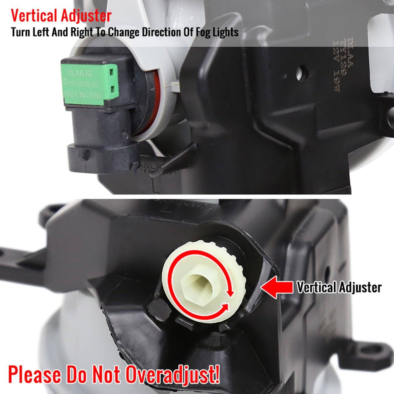 OEM Style Fog Lights for 2018-2019 Toyota Camry SE/XSE with Clear Lens - Perfect for Night Driving and Enhanced Visibility