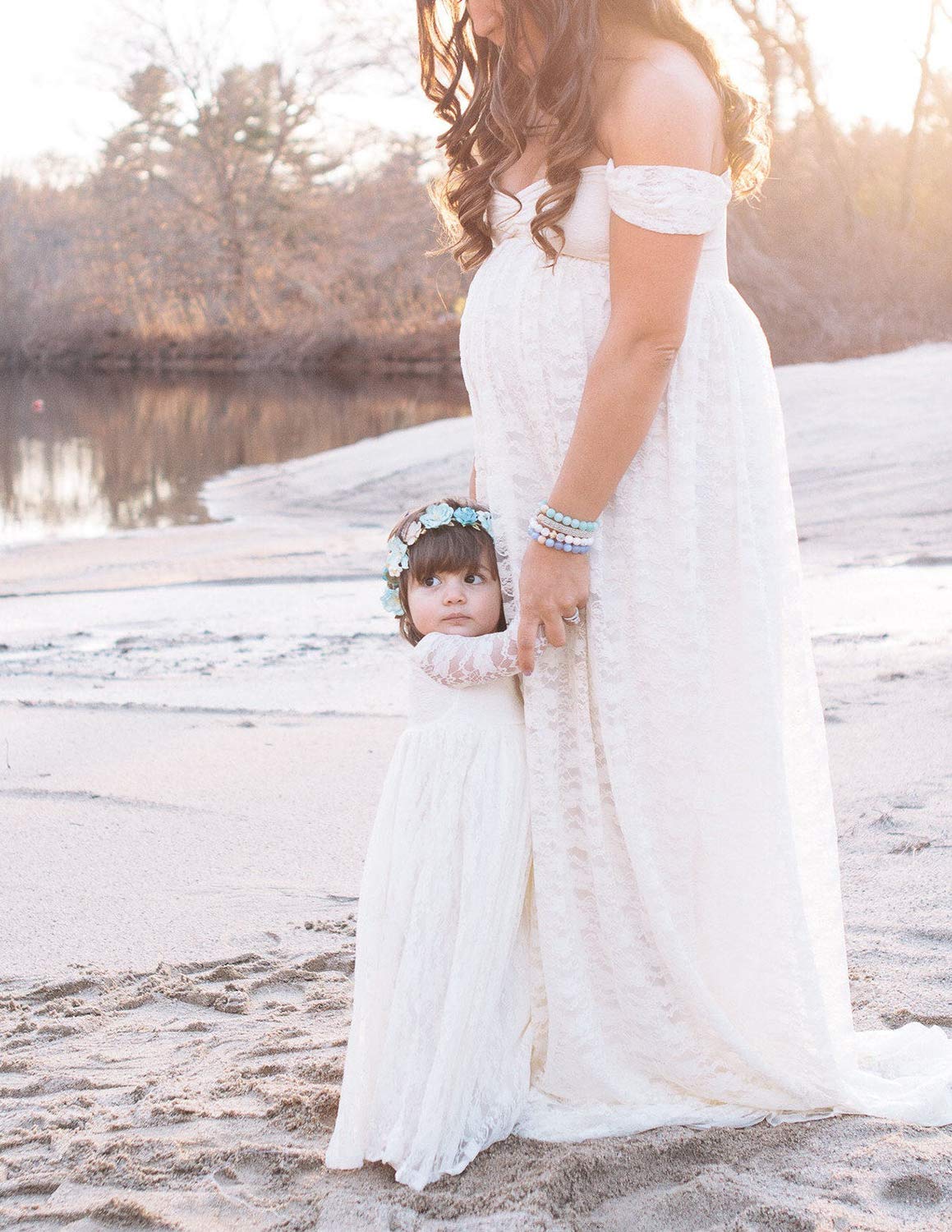 Elegant Maternity Dresses for Pregnancy Photo Shoot & Party - BUOYDM Women's Photoshoot Props & Special Occasion Outfits - Perfect for Baby Showers, Maternity Sessions & Formal Events
