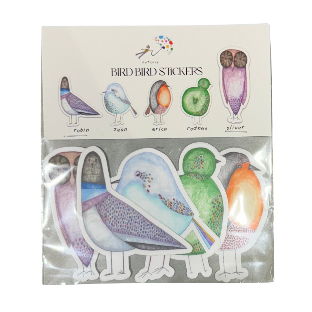 Colorful Bird Sticker Pack - Waterproof Vinyl Decals for Laptops, Journals & DIY Crafts - Perfect for Scrapbooking, Gift Wrapping & Home Decor