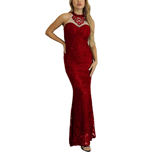 Women's Sequin Mini Dress - Sleeveless Casual Party Dress for Evening, Christmas, and Special Occasions (Red, Size S) | Perfect for Holiday Parties, Date Nights, and Festive Events