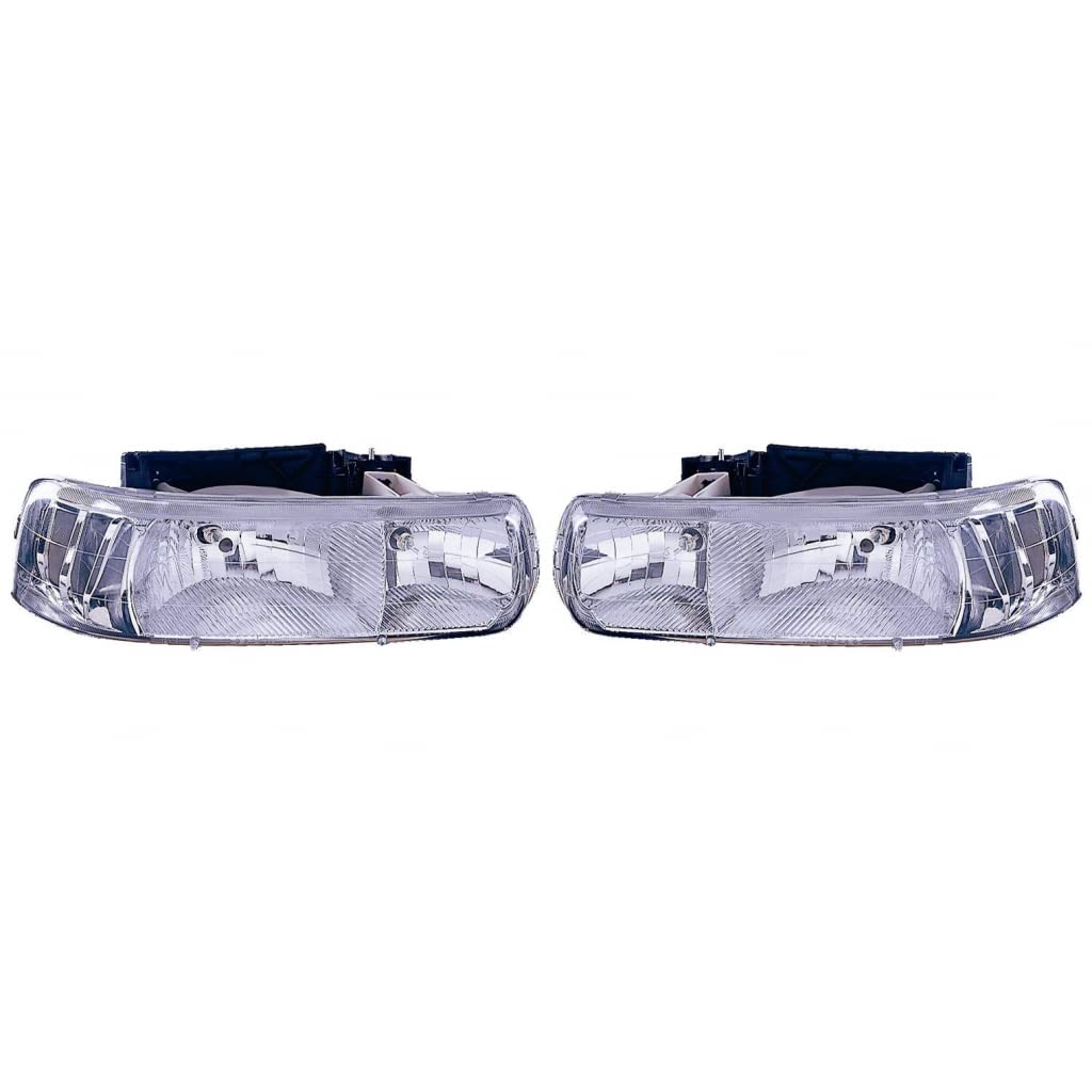 CarLights360: 2000 Chevy Tahoe Headlight Assembly Replacement - GM2505103 Compatible - Perfect for Night Driving & Off-Road Adventures