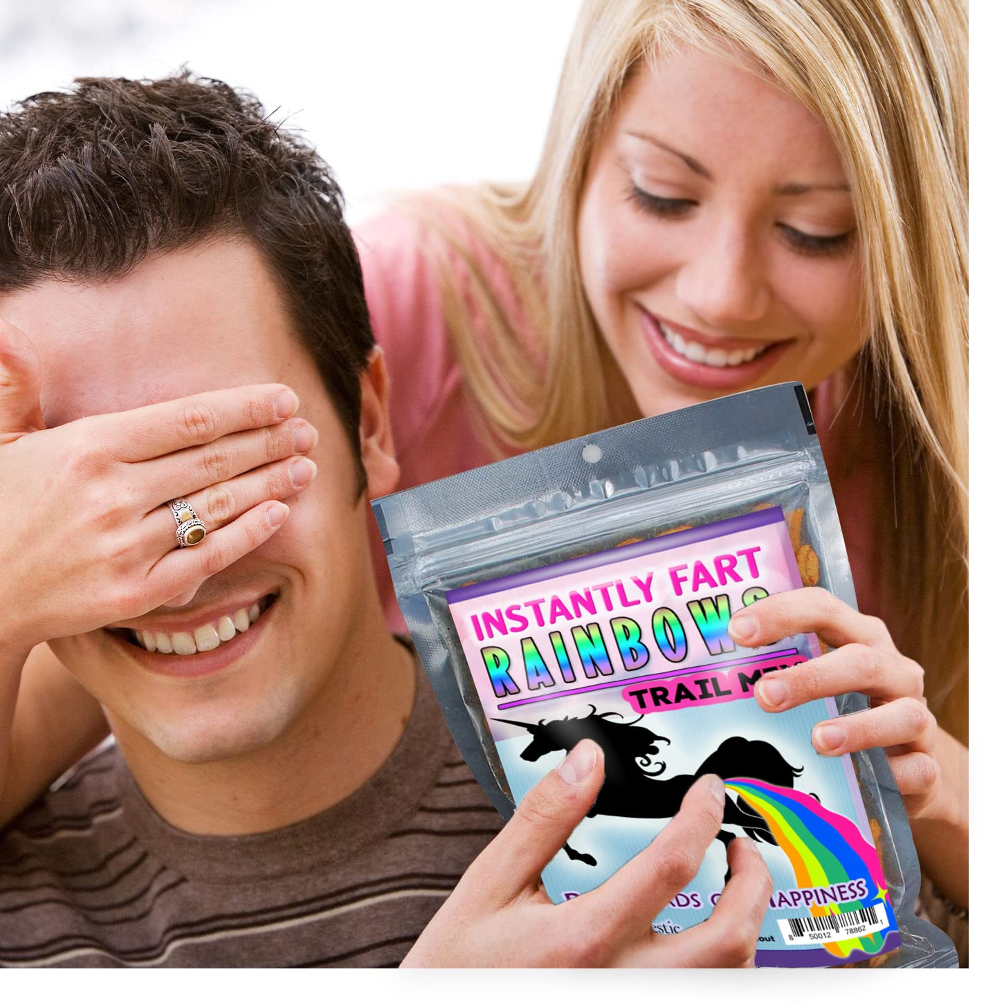 Instantly Fart Rainbows Trail Mix - Funny Unicorn Snack Gift for Kids & Adults | All-Natural American-Made Candy | Perfect for Birthday Parties, Prank Gifts & Office Treats