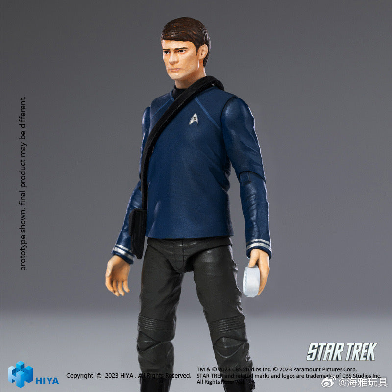1/18 Scale HIYA 4-Inch Action Figure - Exquisite Mini Series STAR TREK 2009 Dr. McCoy Collectible - Perfect for Display, Gifts & Sci-Fi Collections