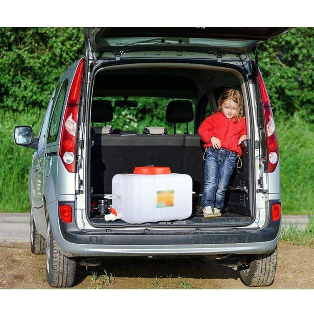 25L/45L/70L/100L/150L/200L BPA-Free Food Grade Plastic Water Storage Tank with Handle - Portable Water Holding Container for Pressure Washer, Outdoor Camping, Emergency Preparedness & Home Water Storage (150L Size)