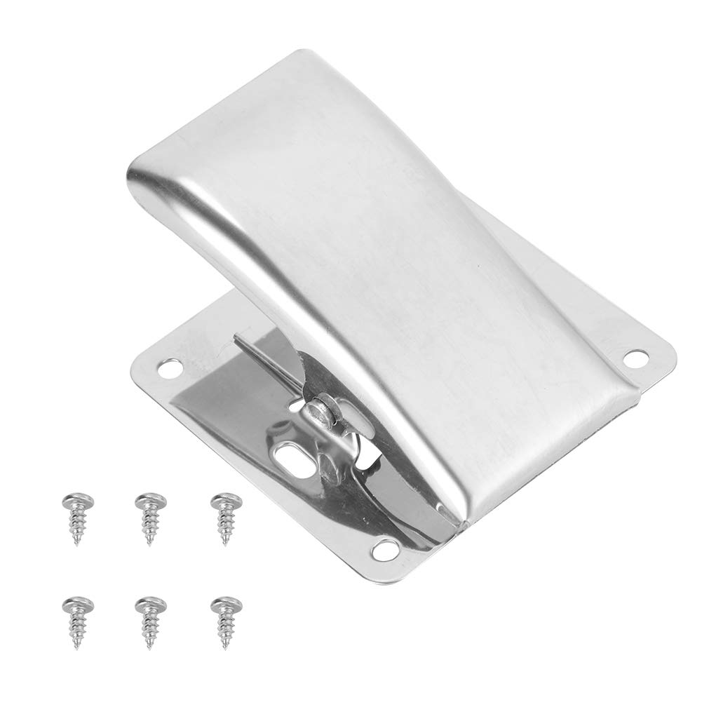 Stainless Steel Fish Cleaning Board with Clamp & Screws for Kitchen & Outdoor