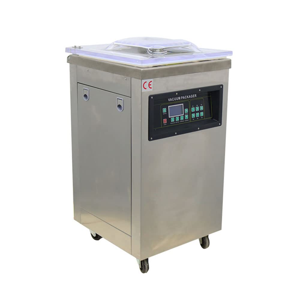 INTSUPERMAI DZ500 Single Chamber Vacuum Sealer - Stainless Steel Food Packaging Machine with Digital Display (110V) | Perfect for Meal Prep, Sous Vide & Food Preservation