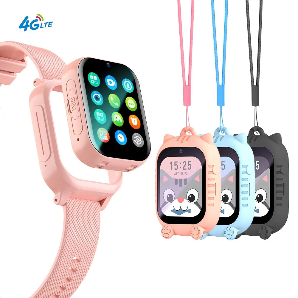 **K26 2024 Newest 4G GPS Smart Watch for Kids - Waterproof Tracker with SOS Call & Real-Time Location - Perfect for School, Outdoor Play & Safety Monitoring**