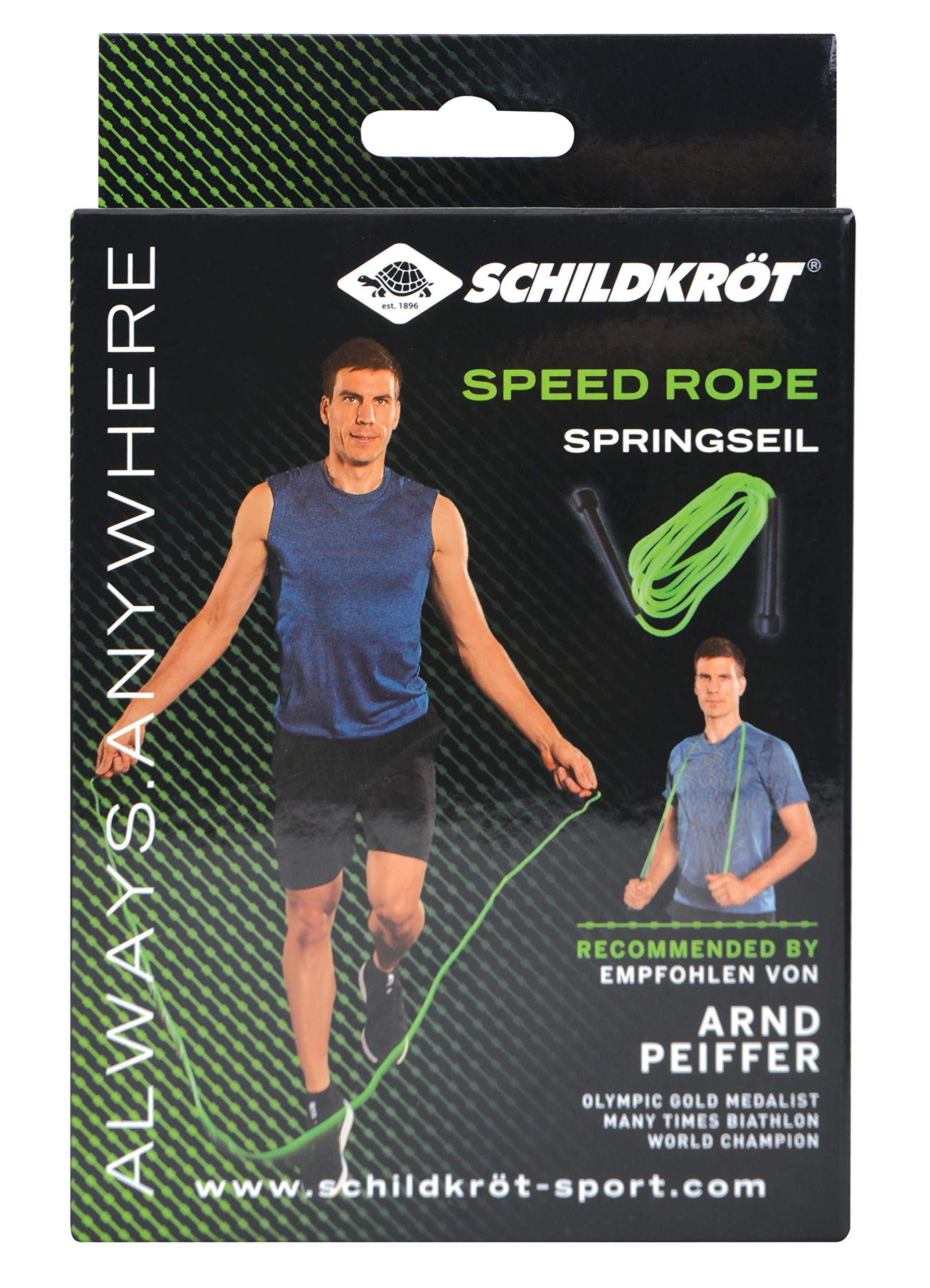 Turtle Fitness Speed Jump Rope for Workouts - Adjustable Green-Grey Exercise Rope for Boxing, CrossFit & Home Gym Training - Ideal for Cardio, Weight Loss & Fitness Enthusiasts