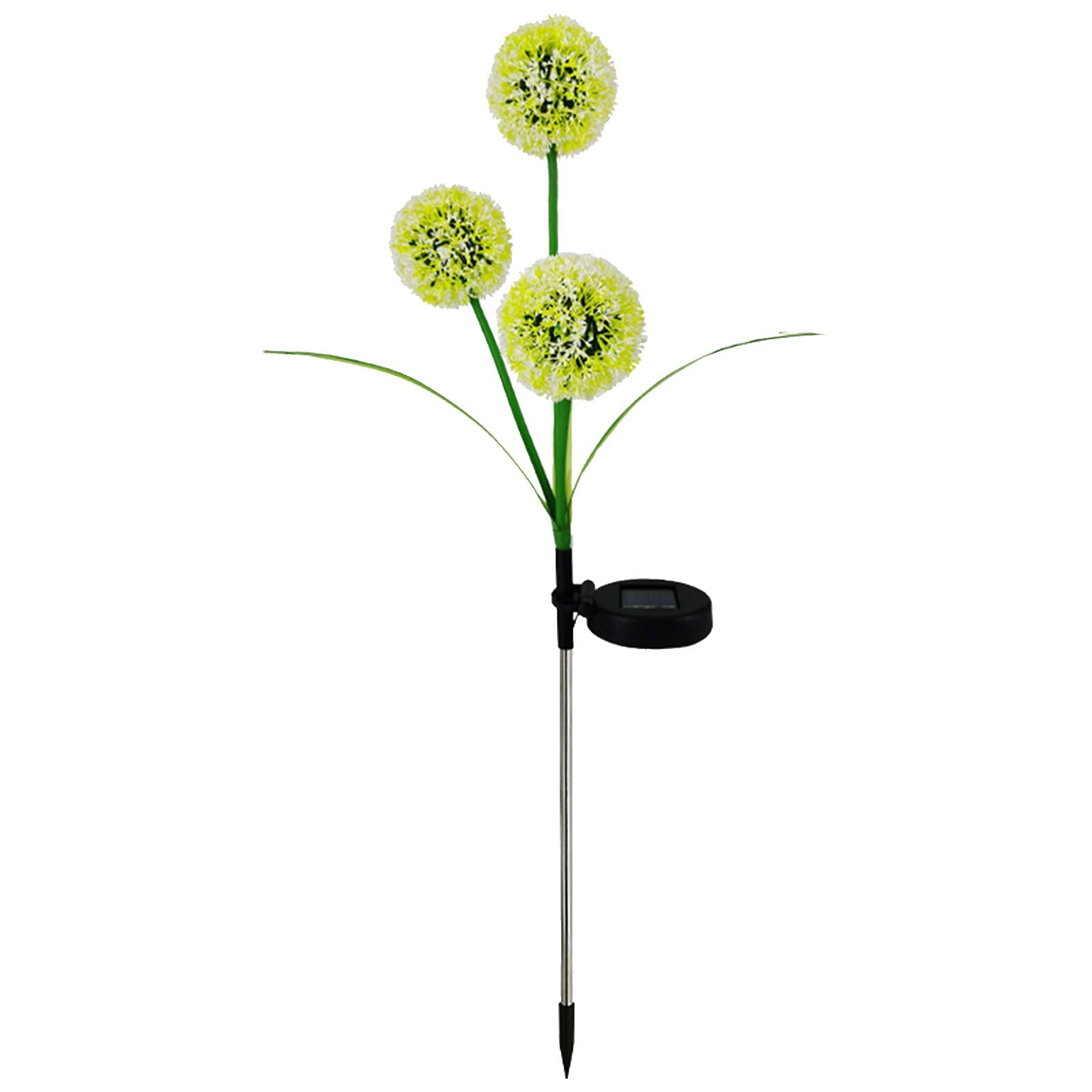 Christmas Tree Ornaments & Solar LED Flower Lamp - DIY Indoor/Outdoor Holiday Decorations with 3 Green Bulbs for Garden, Lawn, and Home Decoration | Perfect for Holiday Parties, Yard Lighting, and Festive Gift Giving