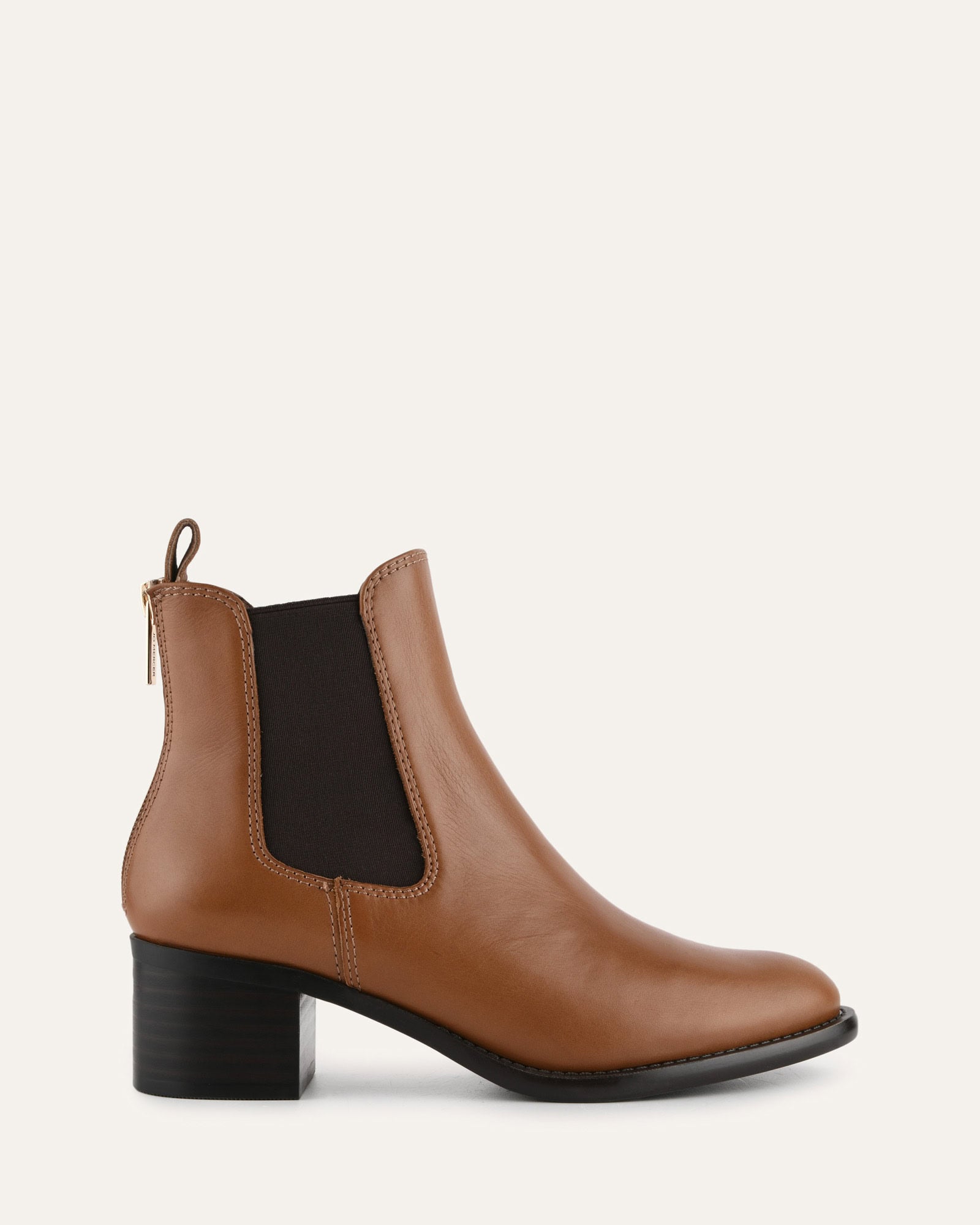 LUCAS Men's Mid Ankle Boots Dark Tan Leather - Comfortable Casual & Work Boots for Outdoor, Hiking, and Everyday Wear