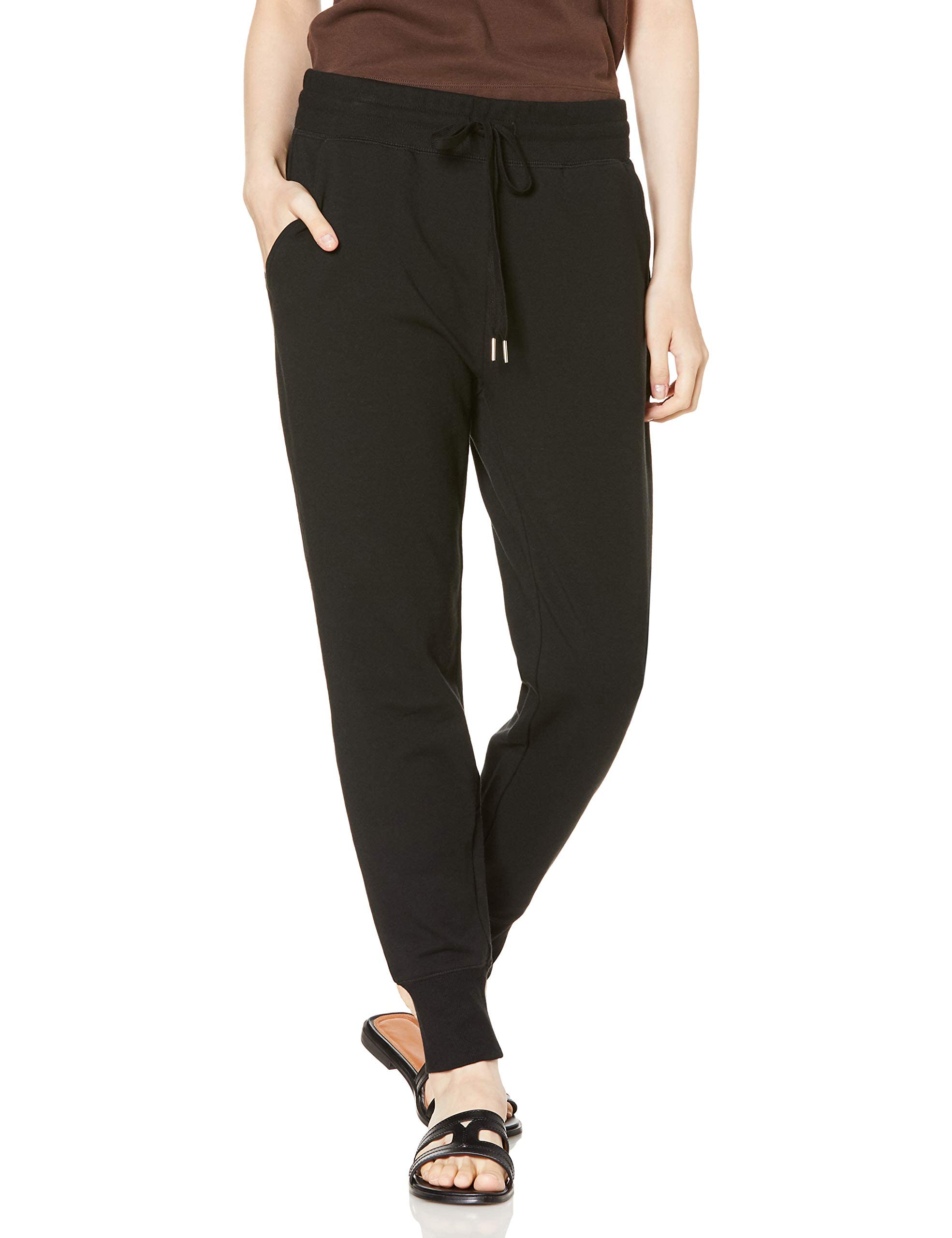 Daily Ritual Women's Terry Cotton Modal Jogger Pants with Drawstring Waist - Comfortable Lounge Pants for Yoga, Running Errands & Relaxing at Home