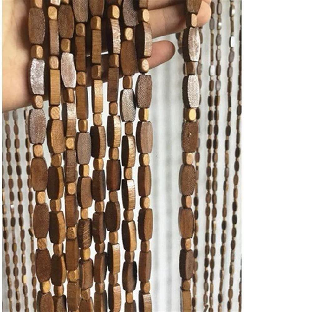 Etlegor Natural Bamboo Beaded Curtain - Handmade Retro Style Room Divider for Doorways, Windows & Closets | Eco-Friendly Home Decor for Bohemian & Asian Inspired Interiors