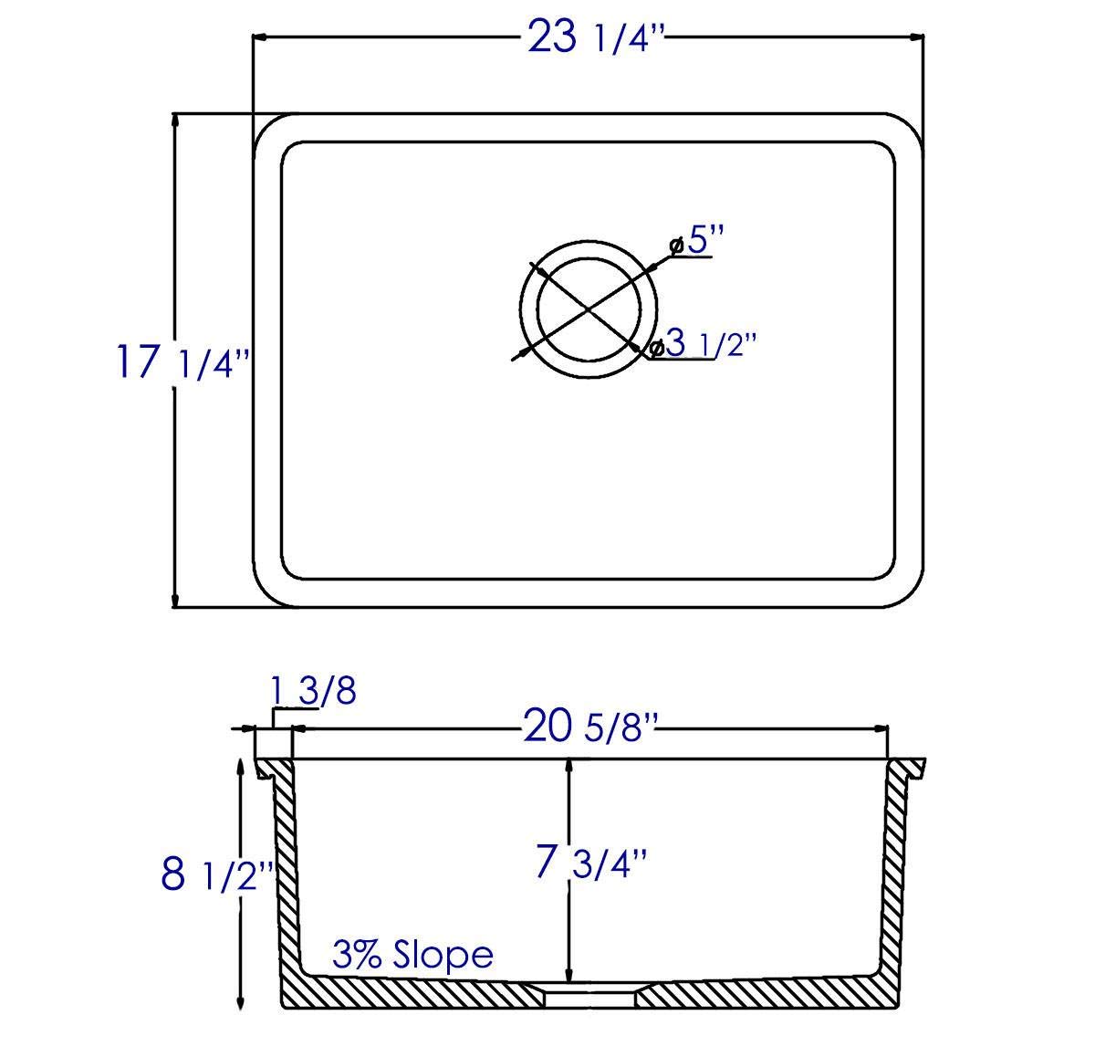 ALFI AB2317 Stainless Steel Kitchen Sink - 33