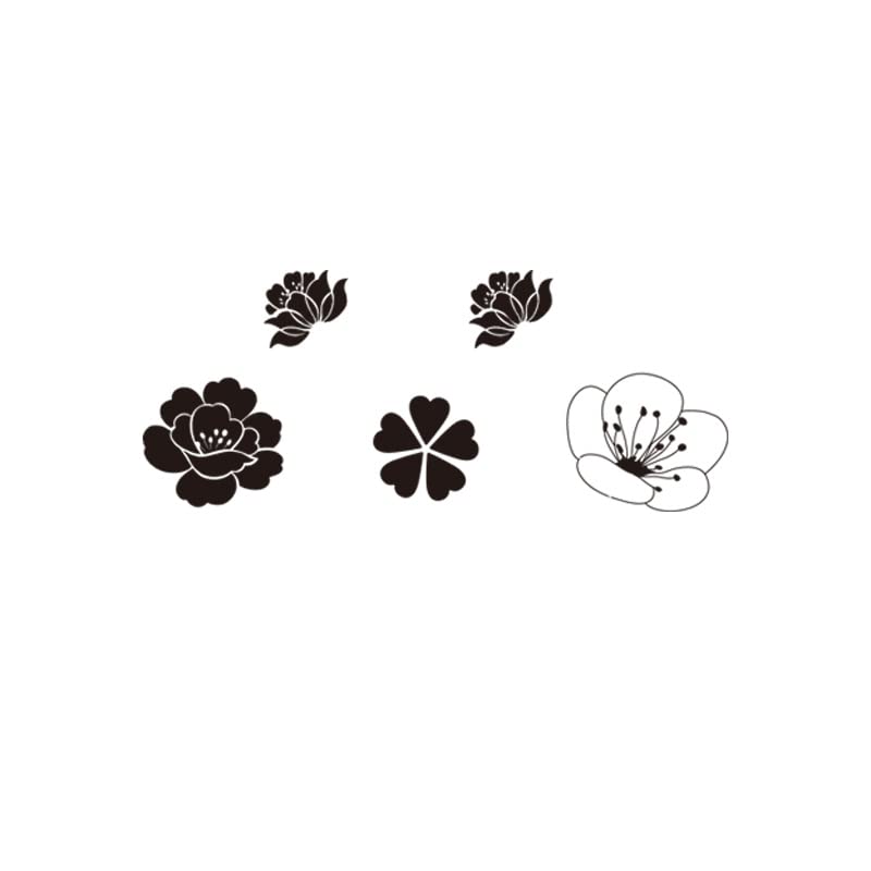 10 Pcs Waterproof Sakura Tattoo Stickers for Women - Realistic Cherry Blossom Temporary Tattoos, Long-Lasting & Sexy Body Art - Perfect for Parties, Festivals & Summer Beach Looks