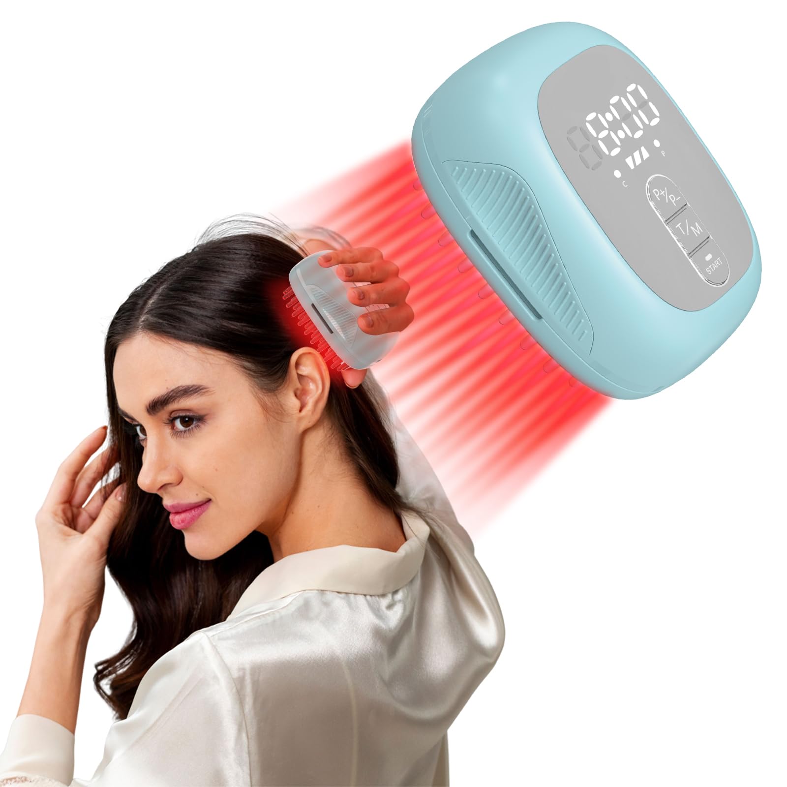 Professional Laser Comb for Hair Growth - FDA Cleared Red Light Therapy Device with Medical Grade Lasers | Stimulates Hair Follicles & Reverses Thinning | Perfect for Home Use & Salon Treatments