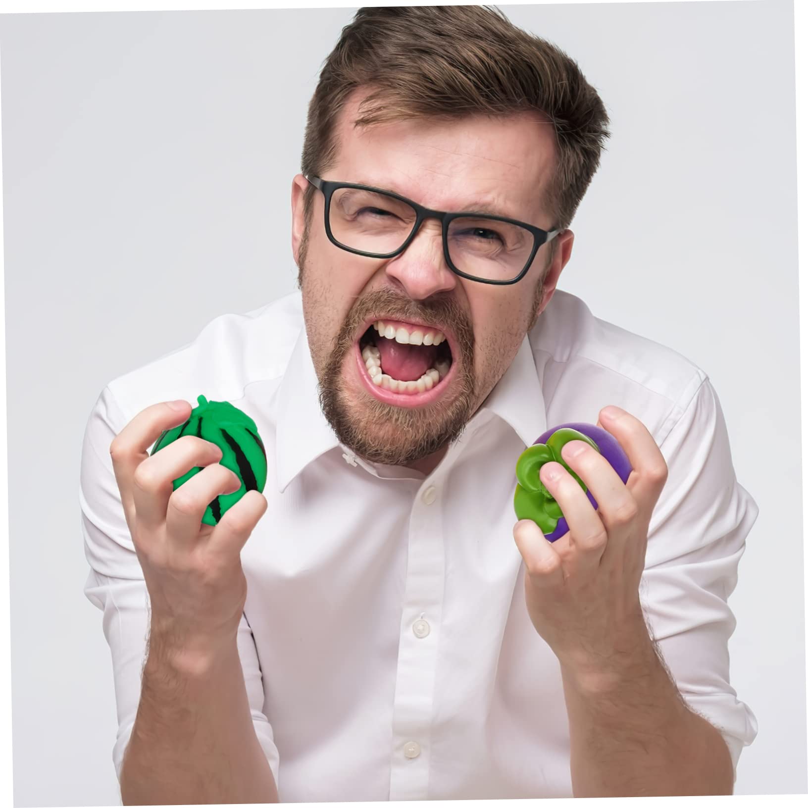 HEMOTON 10-Pack Stretchy Banana Sensory Fidget Toys - Squeeze Stress Relief Ball for Kids & Adults - Soft PVC Squeezable Sensory Toys for Anxiety, ADHD, Autism - Perfect for Office, Classroom & Travel Use