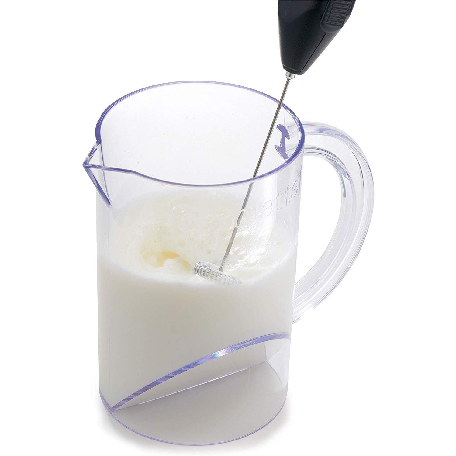 Aerolatte Microwave Milk Frother Pitcher - 3 Cup Capacity for Perfect Frothy Coffee, Hot Chocolate & Lattes - Ideal for Home Baristas & Coffee Lovers