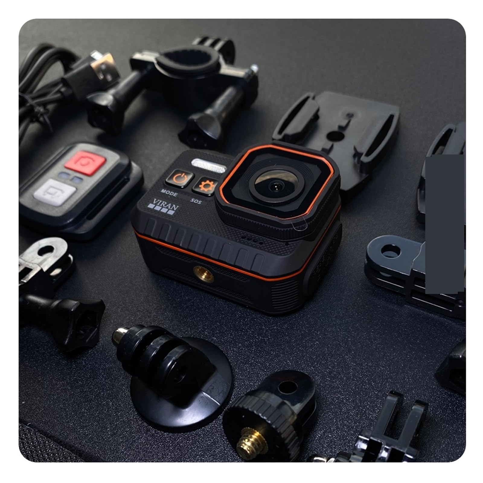 4K Waterproof Action Camera with Remote Control & 128GB Card - Sports, Helmet Cam for Diving, Cycling, Motorcycling & Adventure Recording - Includes Selfie Stick