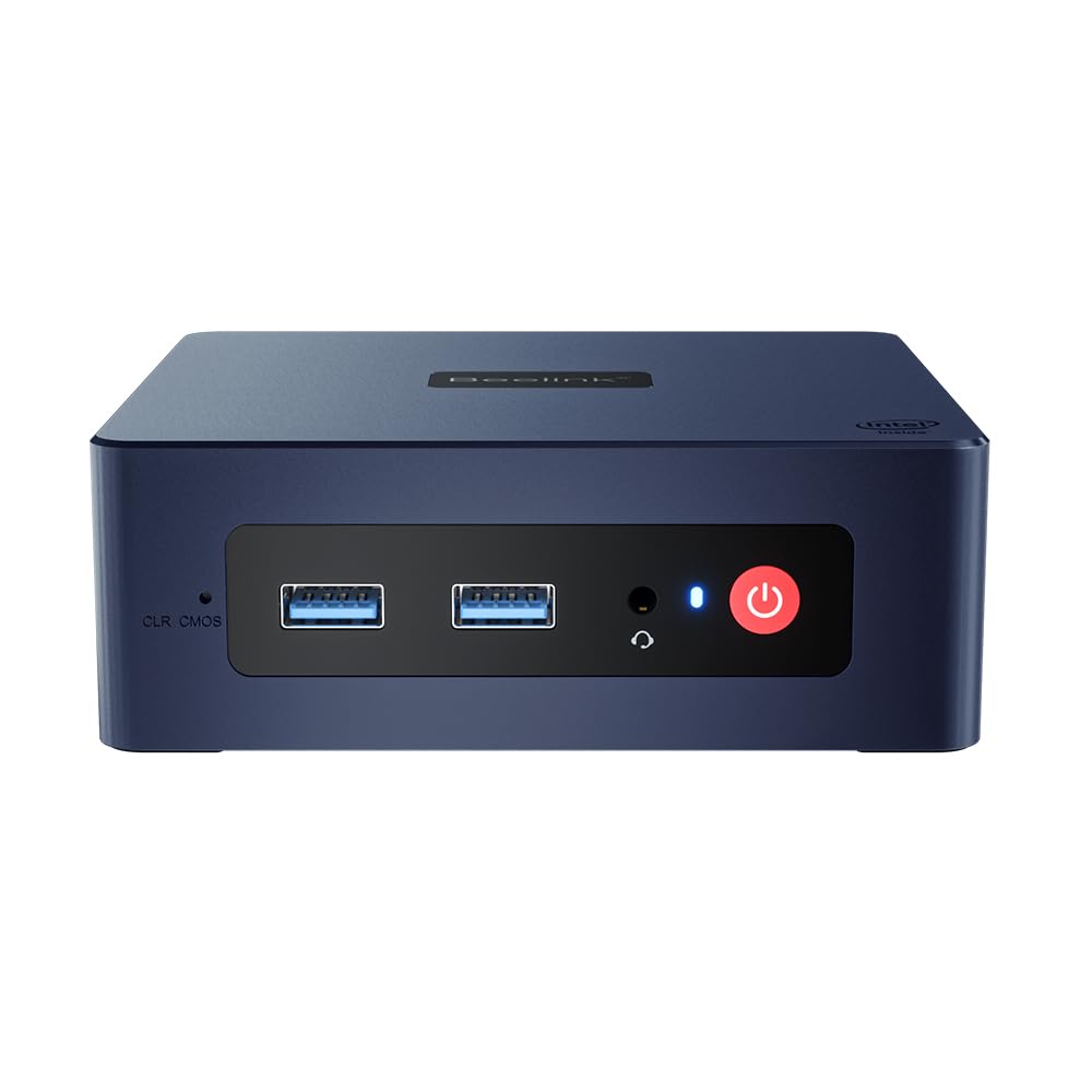 Beelink Mini S Mini PC Windows 11 Pro - Intel 11th Gen N5095 Processor (Up to 2.9GHz) - 8GB DDR4 RAM 256GB SSD - Compact Desktop Computer with 4K Dual HDMI, WiFi 5, Bluetooth 4.0, Gigabit Ethernet & 4x USB 3.0 - Perfect for Home Office, Digital Signage & Entertainment Center