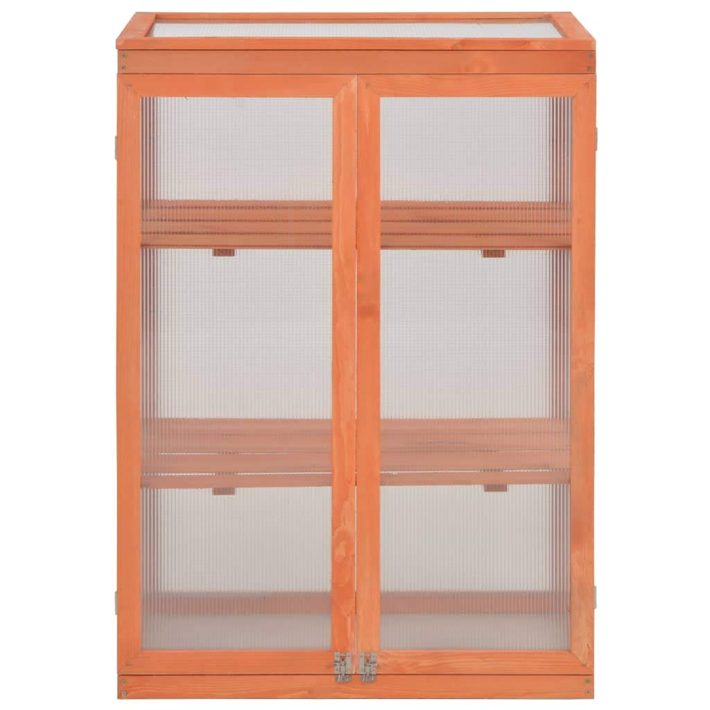 FAMIROSA 29.5x18.5x42.9 Inch Wooden Greenhouse for Plants - Perfect for Indoor Gardening, Backyard, Patio & Balcony Plant Growing