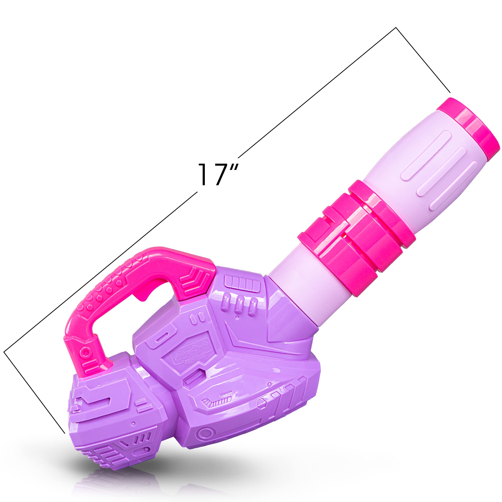 ArtCreativity Bubble Lawn Mower & Leaf Blower Set - 10 Pack Pink & Purple Bubble Machine Outdoor Toys for Toddlers Age 1-3 | Summer Backyard Fun, Birthday Gifts for Girls & Boys | Perfect for Garden Play, Park Outings & Outdoor Parties