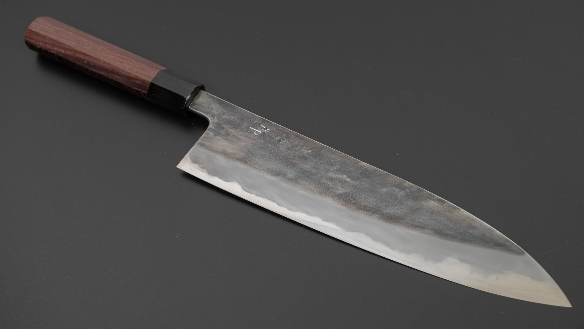 Premium Jiro Tsuchime Wa Gyuto 240mm Japanese Chef Knife with Taihei Tagayasan Handle - Perfect for Sushi, Meat Slicing & Professional Kitchen Use
