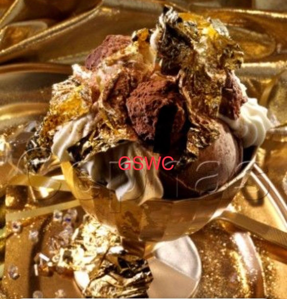 24K Pure Edible Gold Leaf - 50mmx50mm Gold Foil Sheets (5 Pack) for Cake Decorating, Sweets, Ayurvedic Medicine & Anti-Aging Facial Treatment | Premium Spa & Culinary Gold Leaf for Gourmet Desserts, Luxury Skincare & Holistic Wellness