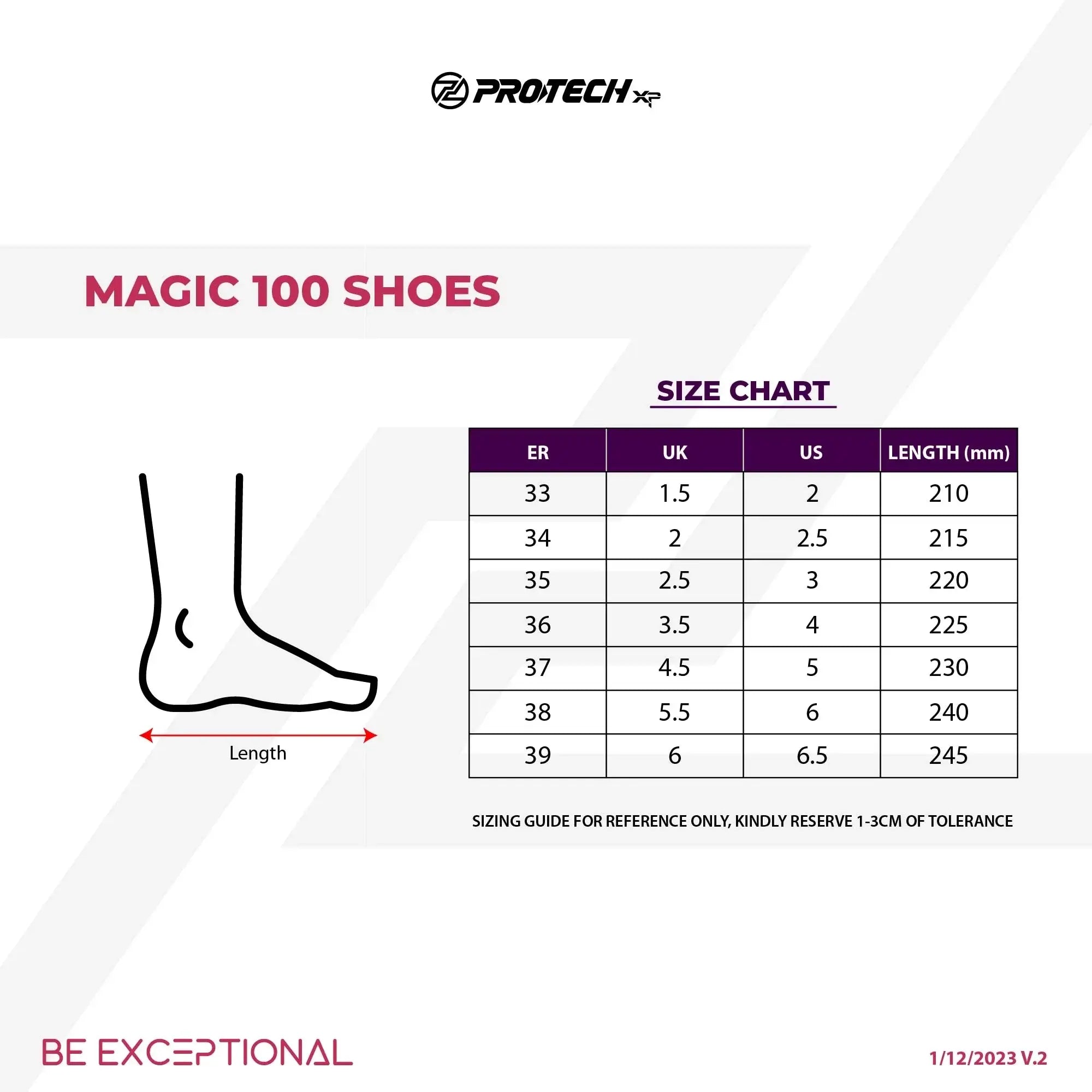 PROTECH MAGIC 100 Junior Badminton Shoes - Lightweight Court Shoes for Kids & Teens - Perfect for Indoor Badminton Training & School PE Classes