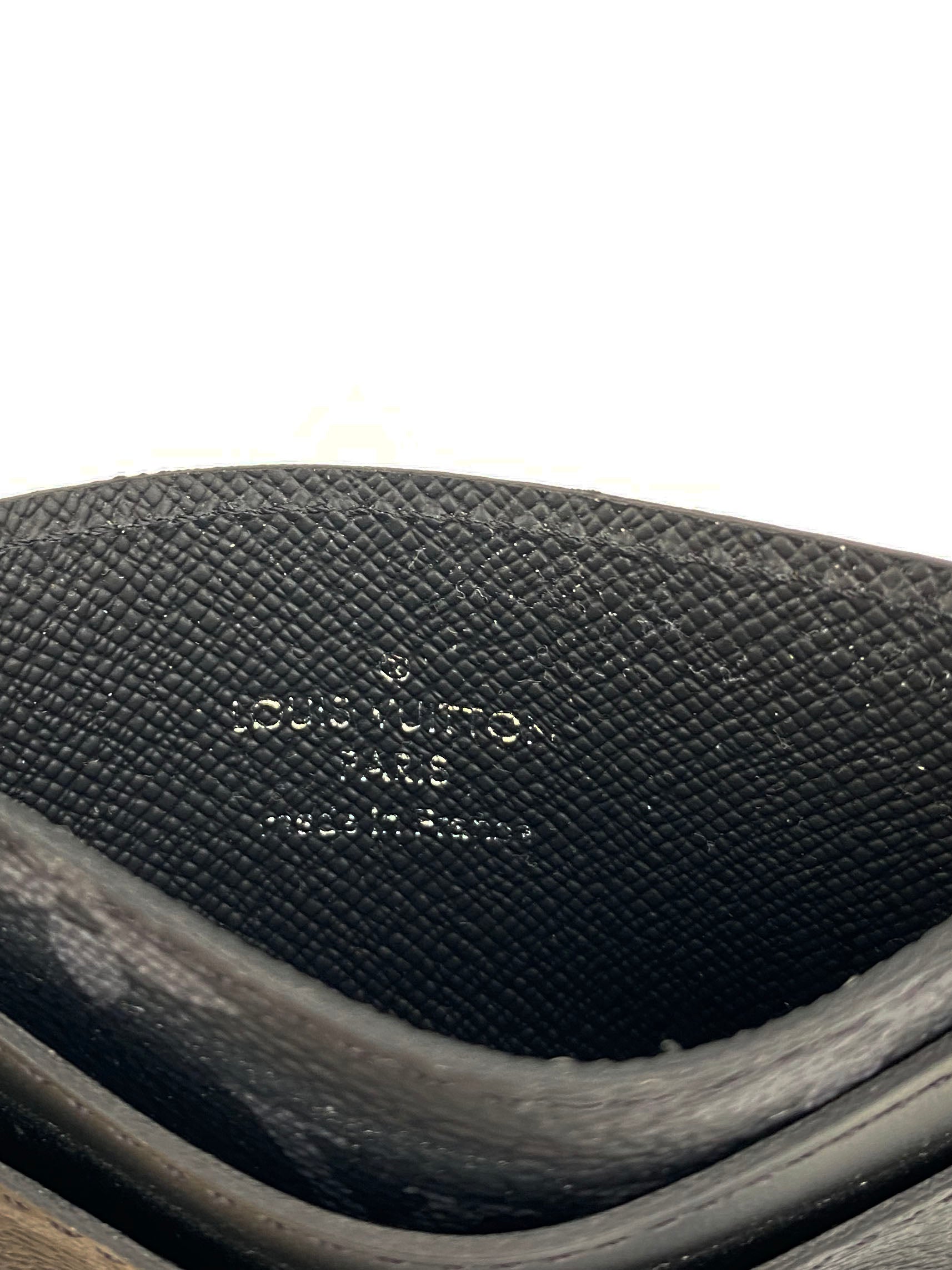 Louis Vuitton Eclipse Monogram Double Card Holder - Luxury Slim Wallet for Men | RFID Blocking Credit Card Case | Perfect for Business, Travel & Everyday Use