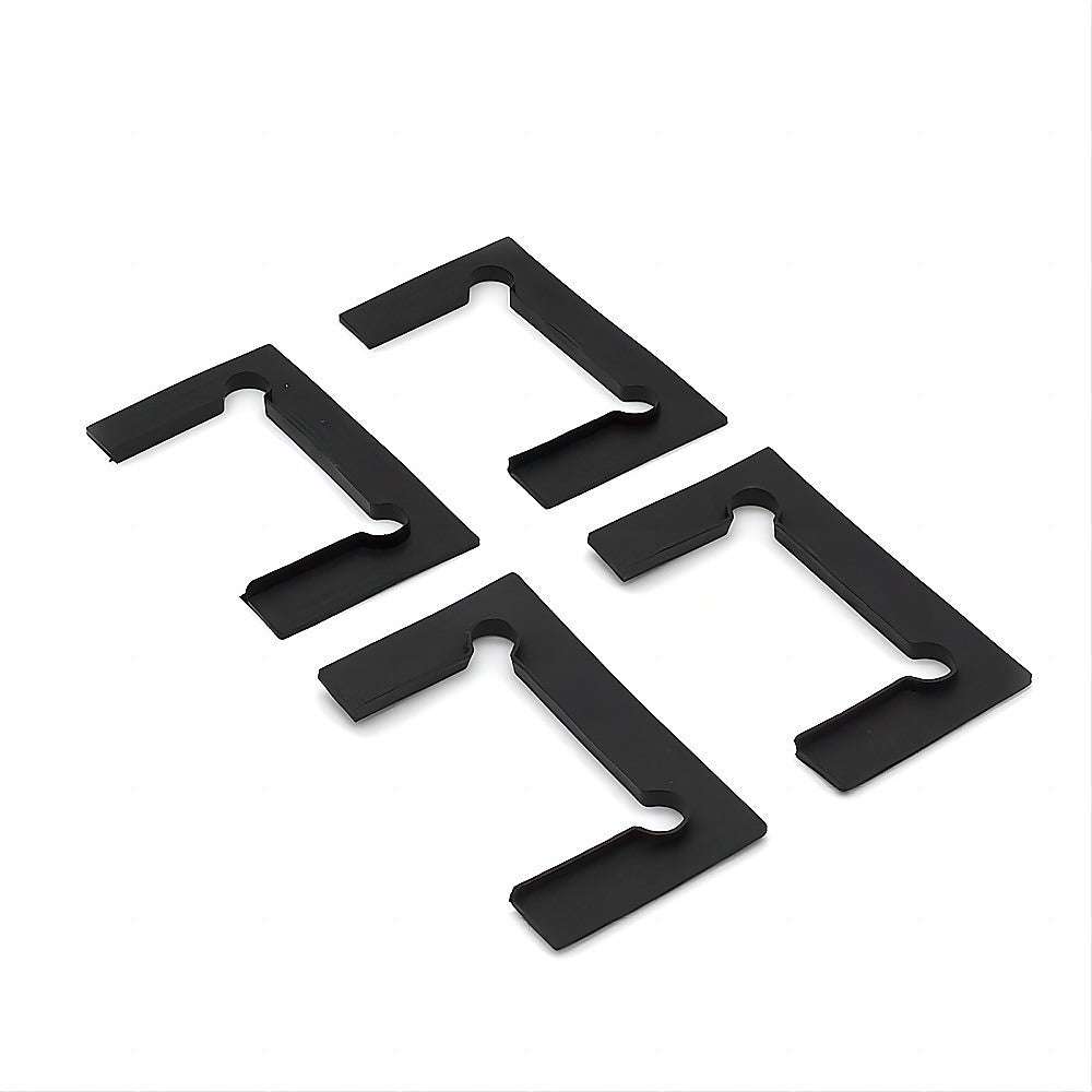 135 Degree Black Stainless Steel Square Shower Hinge for Glass to Glass - Perfect for Frameless Shower Doors & Modern Bathroom Renovations