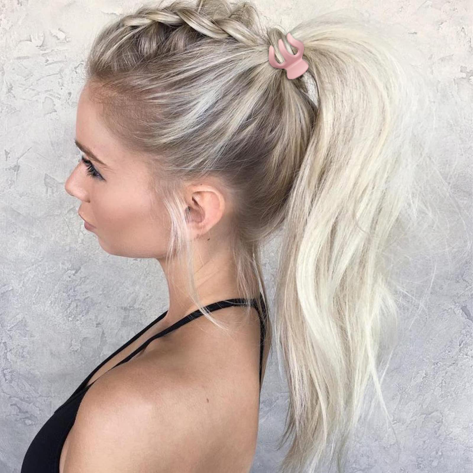 FRDTLUTHW Hair Clips 1.37 Inch - 8 Pack Small Hair Claw Clips for Ponytail & Updos