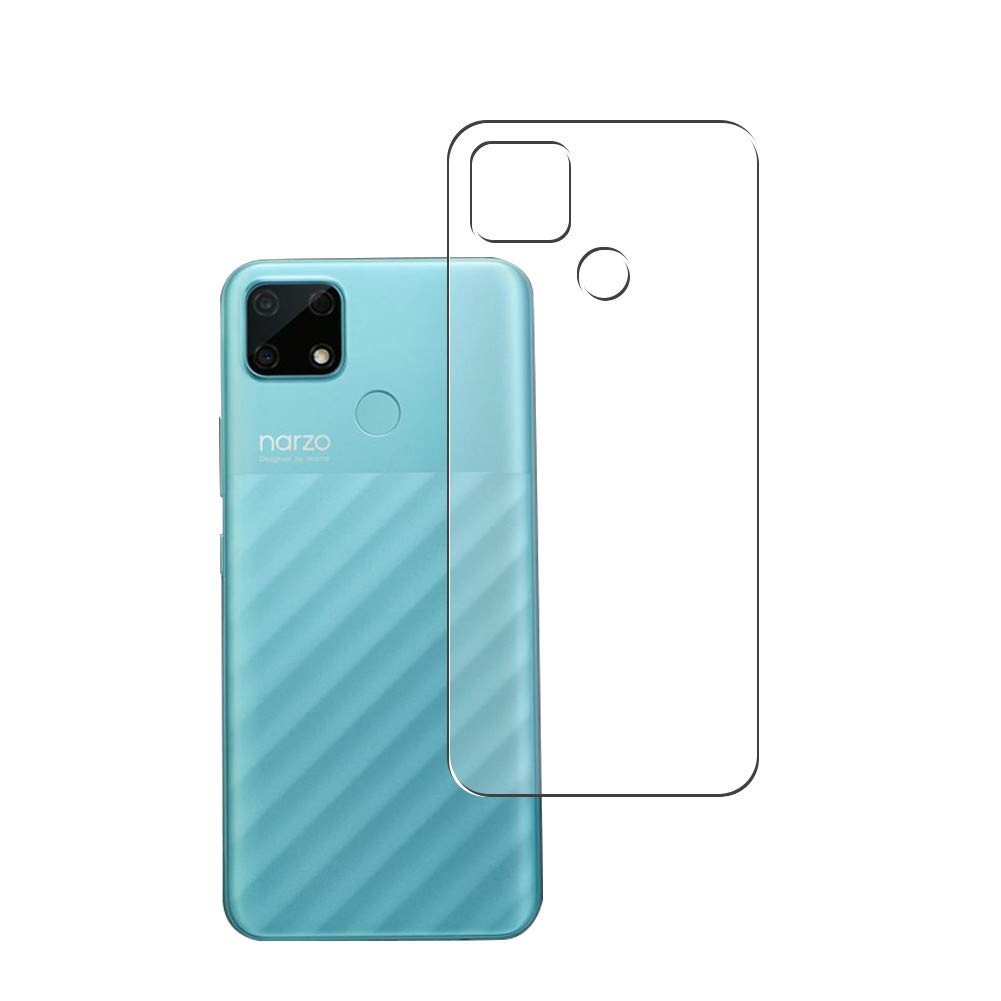 2 Pack TPU Back Screen Protector Film for realme Narzo 30A - Flexible Soft Film Guard (Not Tempered Glass) - Perfect for Everyday Protection Against Scratches & Drops