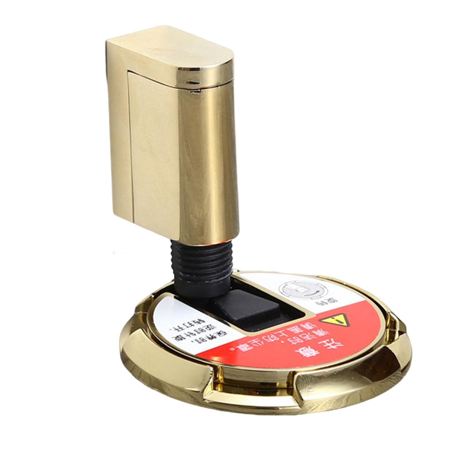 Fenteer Gold Floor Mounted Door Stopper - Heavy Duty Door Catch with Self Concealing Screws for Home, Office & Hotel Use | Prevents Door Damage & Noise Reduction