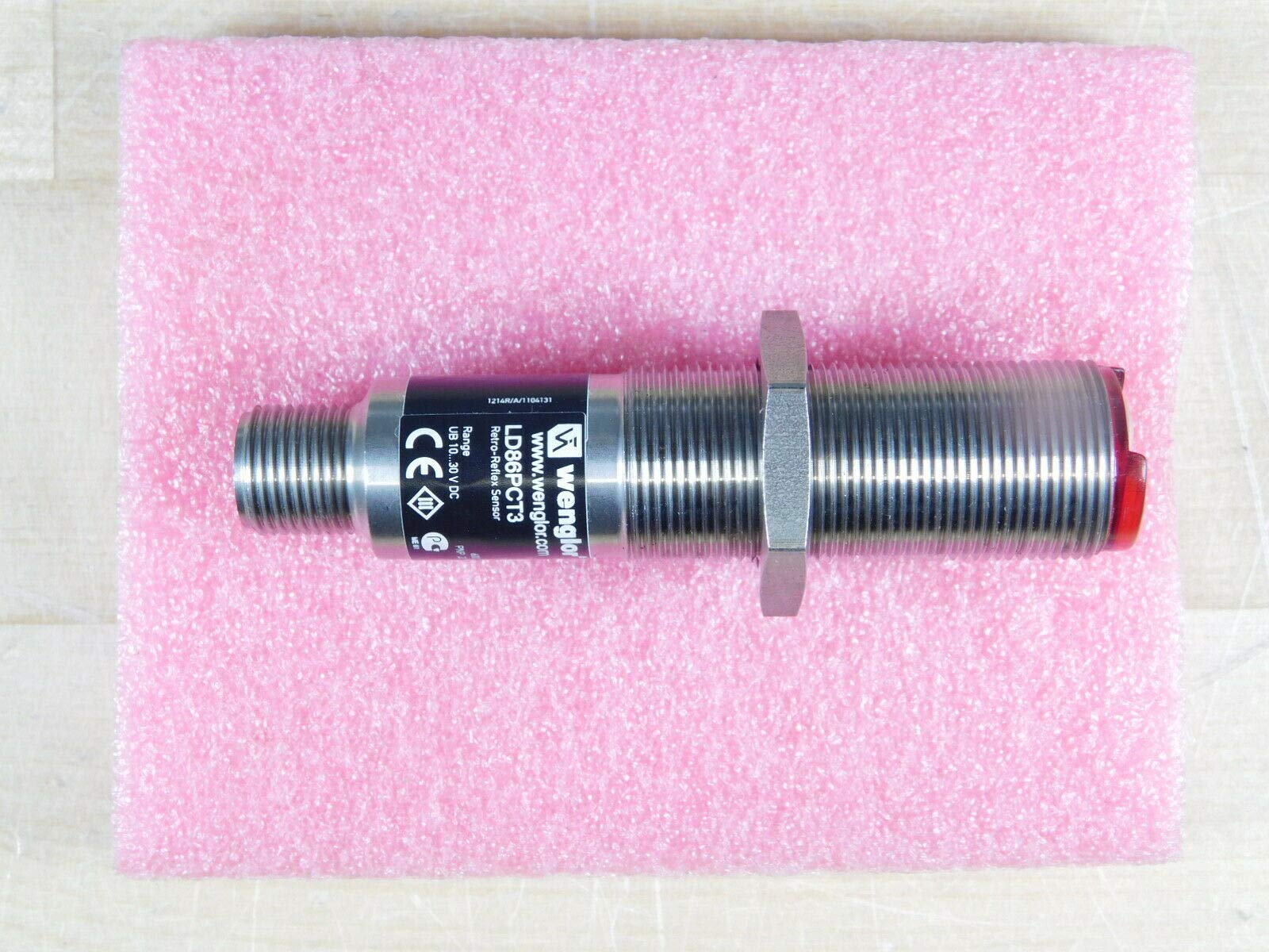 WENGLOR LD86PCT3 Retro-Reflective Sensor - 6000mm Range, 30VAC, 200mA - Ideal for Industrial Automation & Packaging Equipment