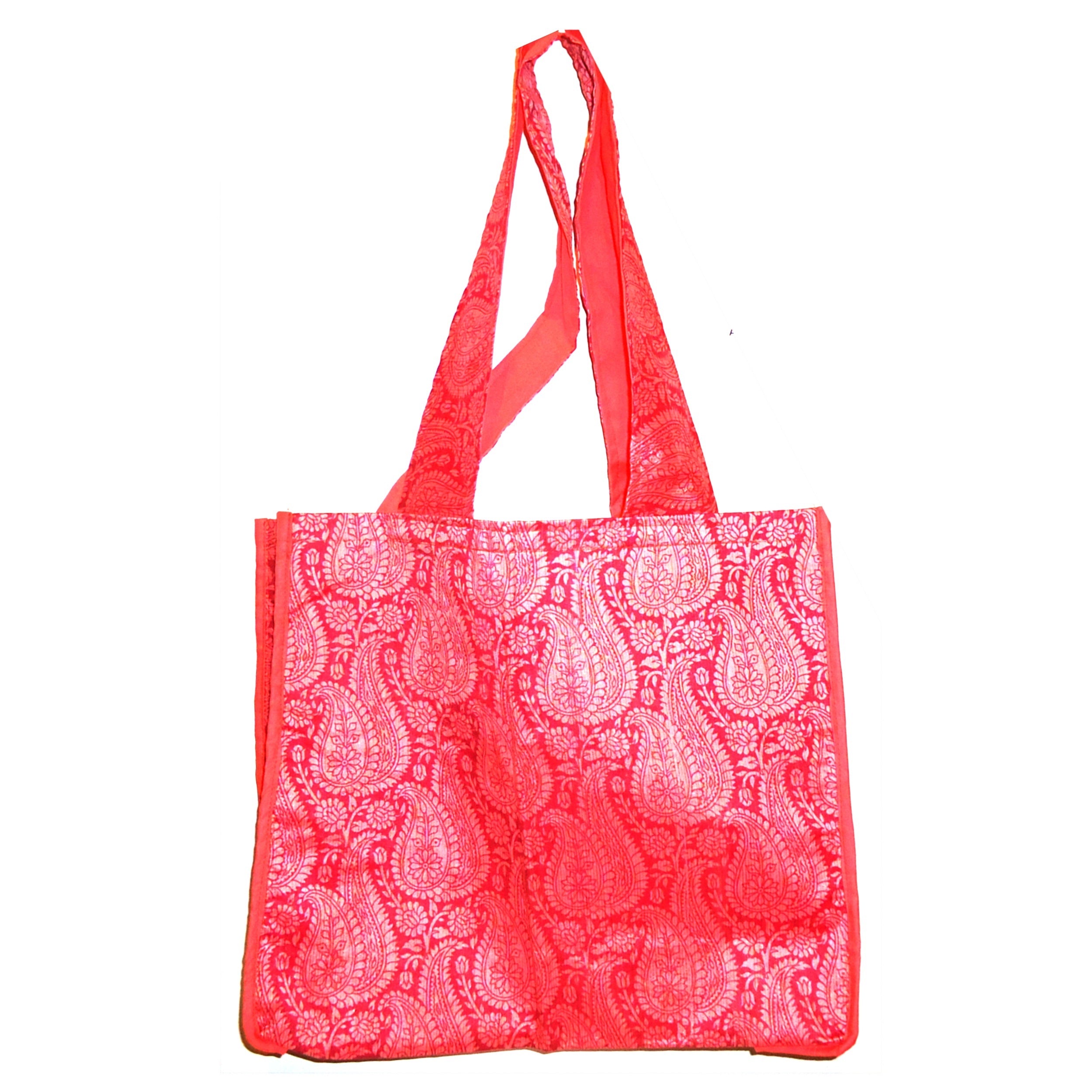Eco-Friendly Sari Tote Bag - Handmade Cotton Reusable Shopping Bag for Groceries, Beach & Farmers Market - Stylish & Sustainable Fashion Accessory
