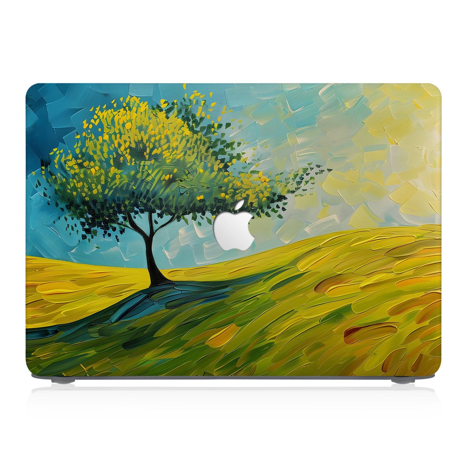 Premium MacBook Pro Case with Artistic Tree Painting Design - Slim Protective Cover for MacBook Air/Pro 13