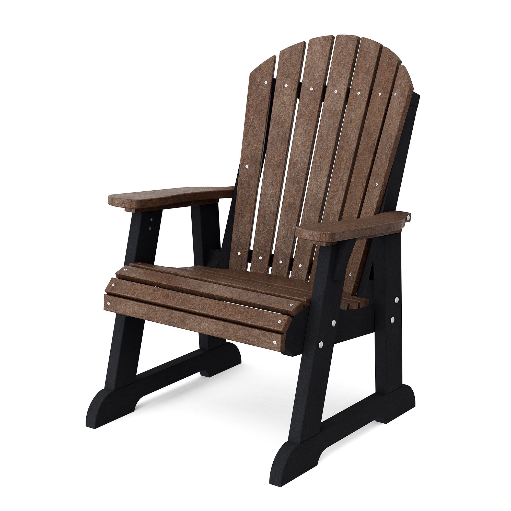 Heritage High Fan Back Chair - Classic Wooden Dining Chair with Upholstered Seat - Perfect for Farmhouse, Rustic & Traditional Dining Rooms