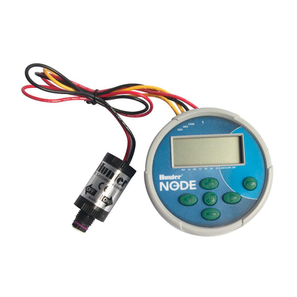 Hunter Industries NODE100 Battery Operated Single Station Irrigation Controller - Smart Water Timer for Lawn, Garden & Landscape Use