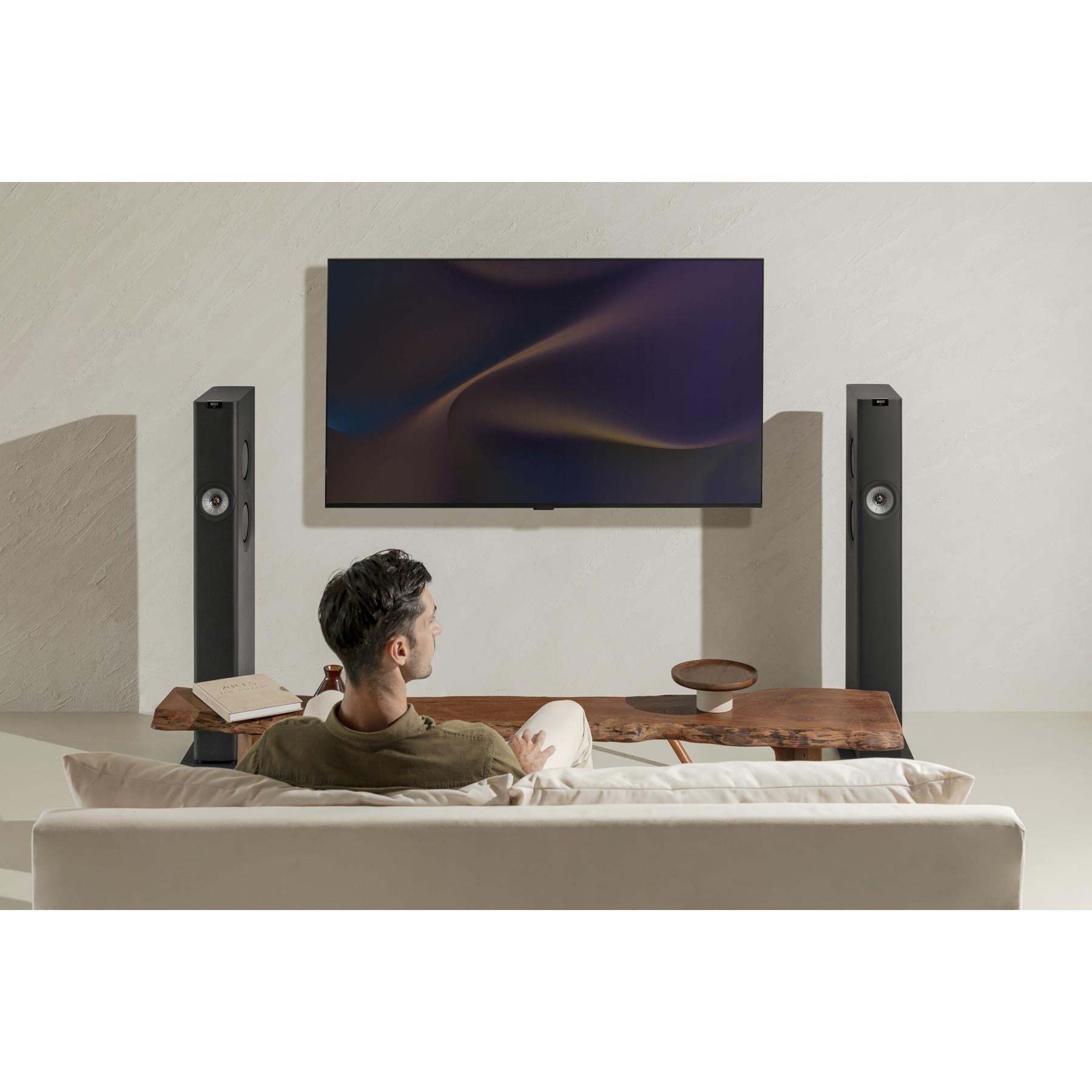 KEF LS60 Wireless HiFi Speakers (Pair) - Premium Sound Quality for Home Theater & Music Listening | Open Box Special