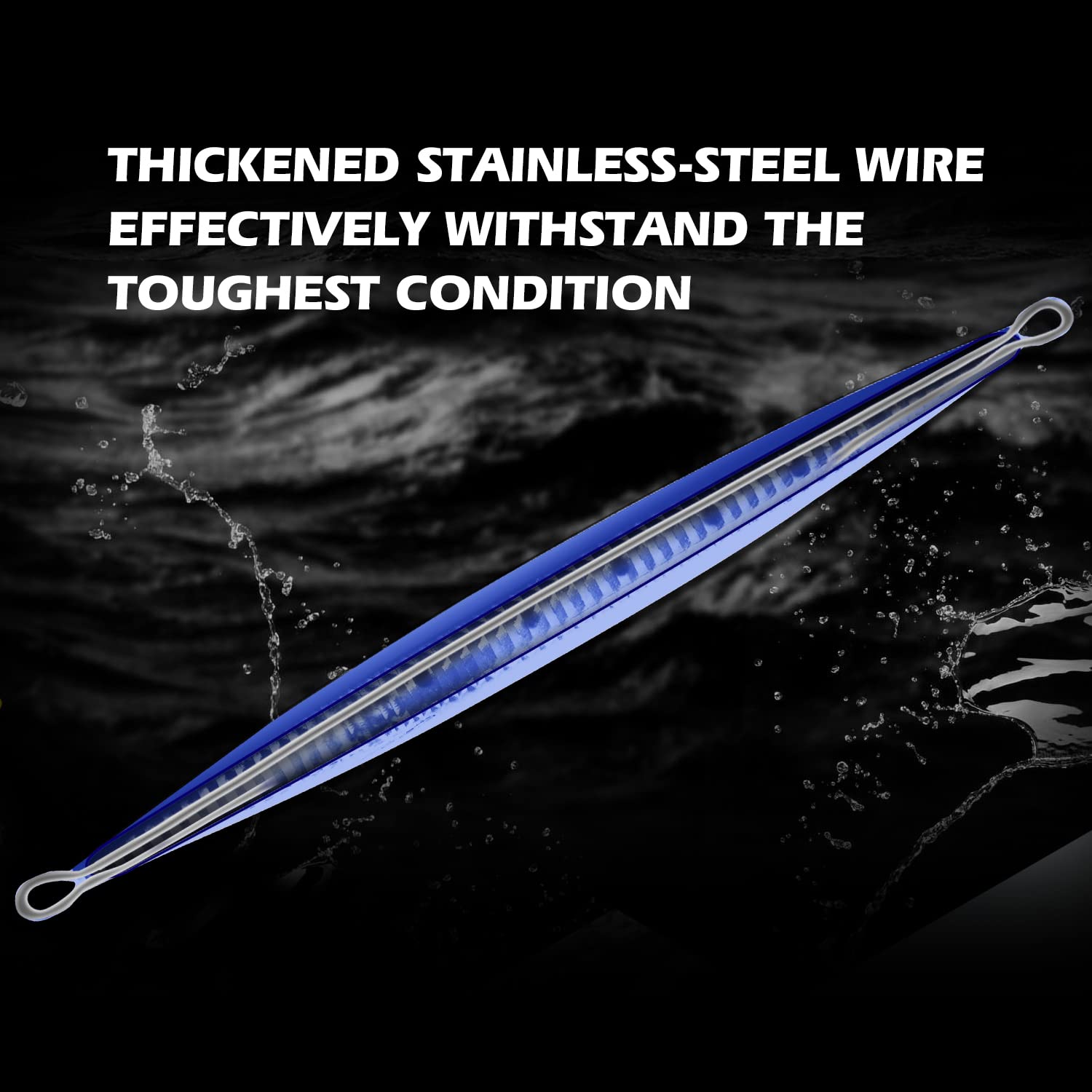 Goture Tuna Lures - Glow in the Dark Saltwater Jigs 200g & 250g - Deep Sea Fishing Lures for Tuna, Grouper, Dogtooth, Bass & Salmon - Speed Vertical Jigging Artificial Bait - Perfect for Offshore Fishing & Night Fishing Adventures