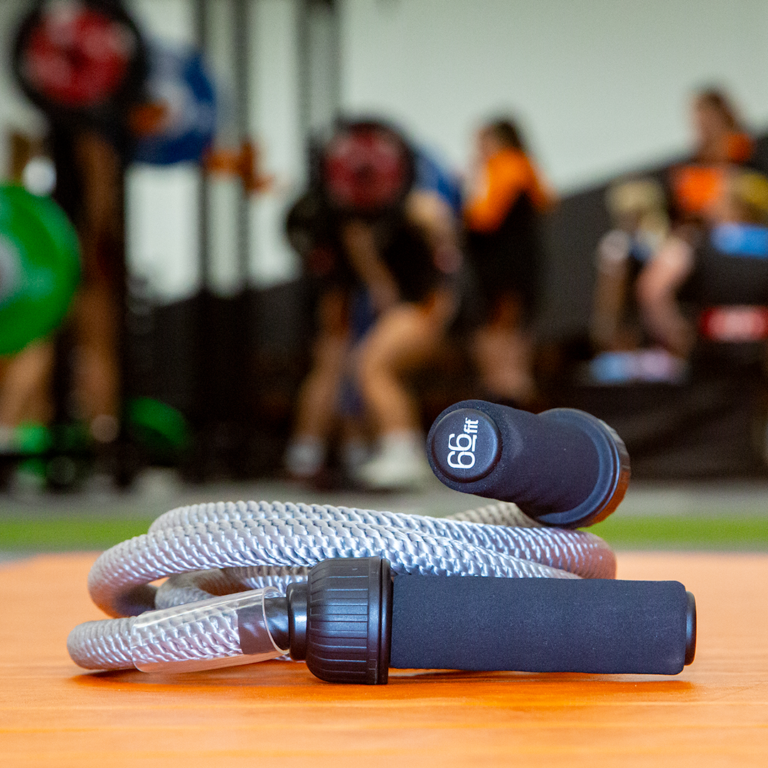 66Fit Heavy Jump Rope for Weight Loss & CrossFit Training - Adjustable Speed Rope for Men & Women - Ideal for Home Gym, Boxing, MMA & Cardio Workouts