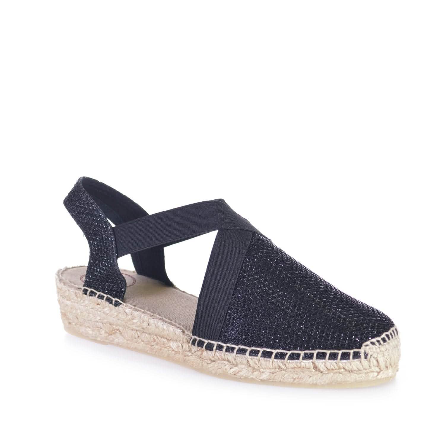 Women's Metallic Cotton Blend Wedge Espadrille Sandals - Velino S | Comfortable Summer Shoes for Beach, Vacation & Casual Outings