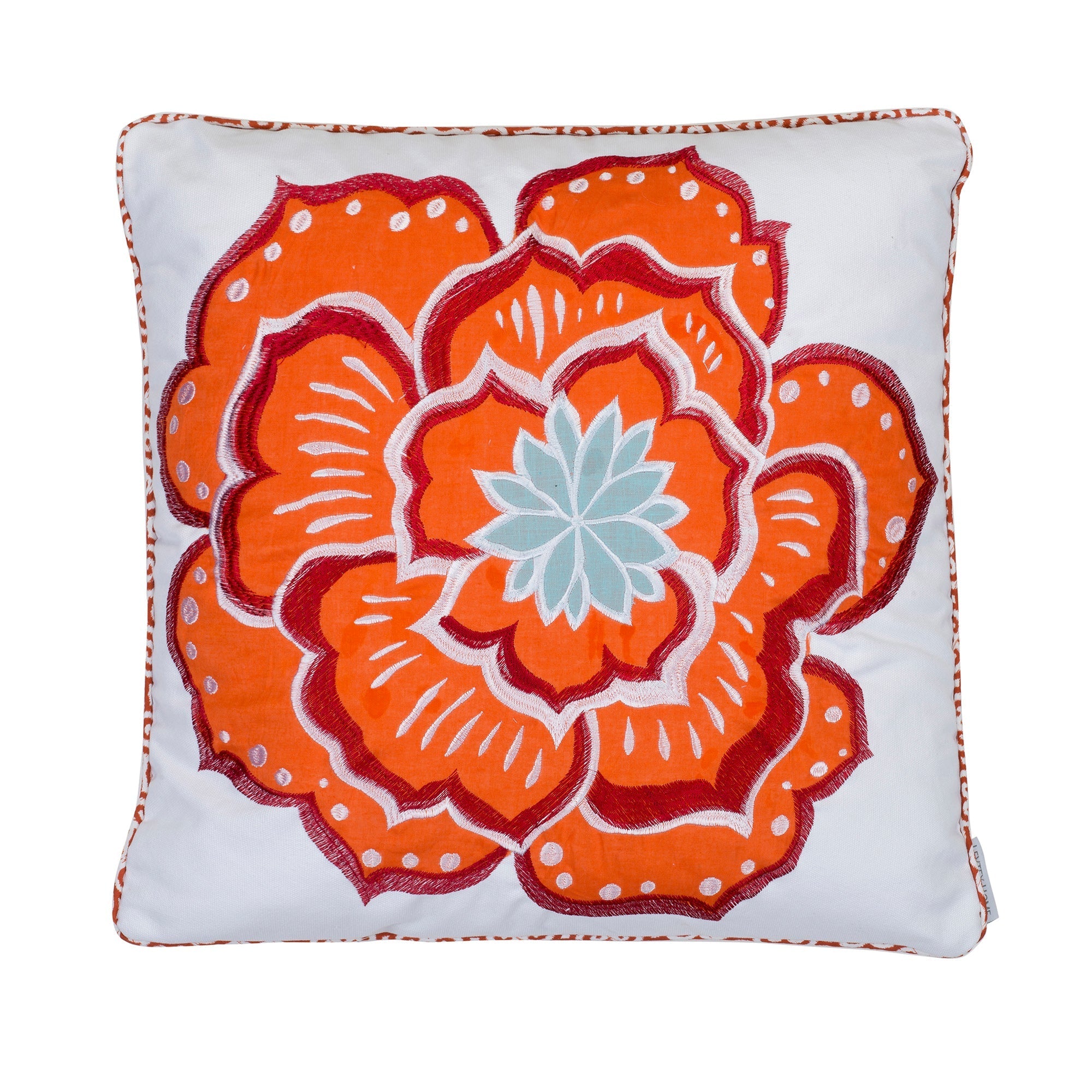Abigail Floral Decorative Throw Pillow - Soft & Stylish Home Decor for Living Room, Bedroom, or Nursery