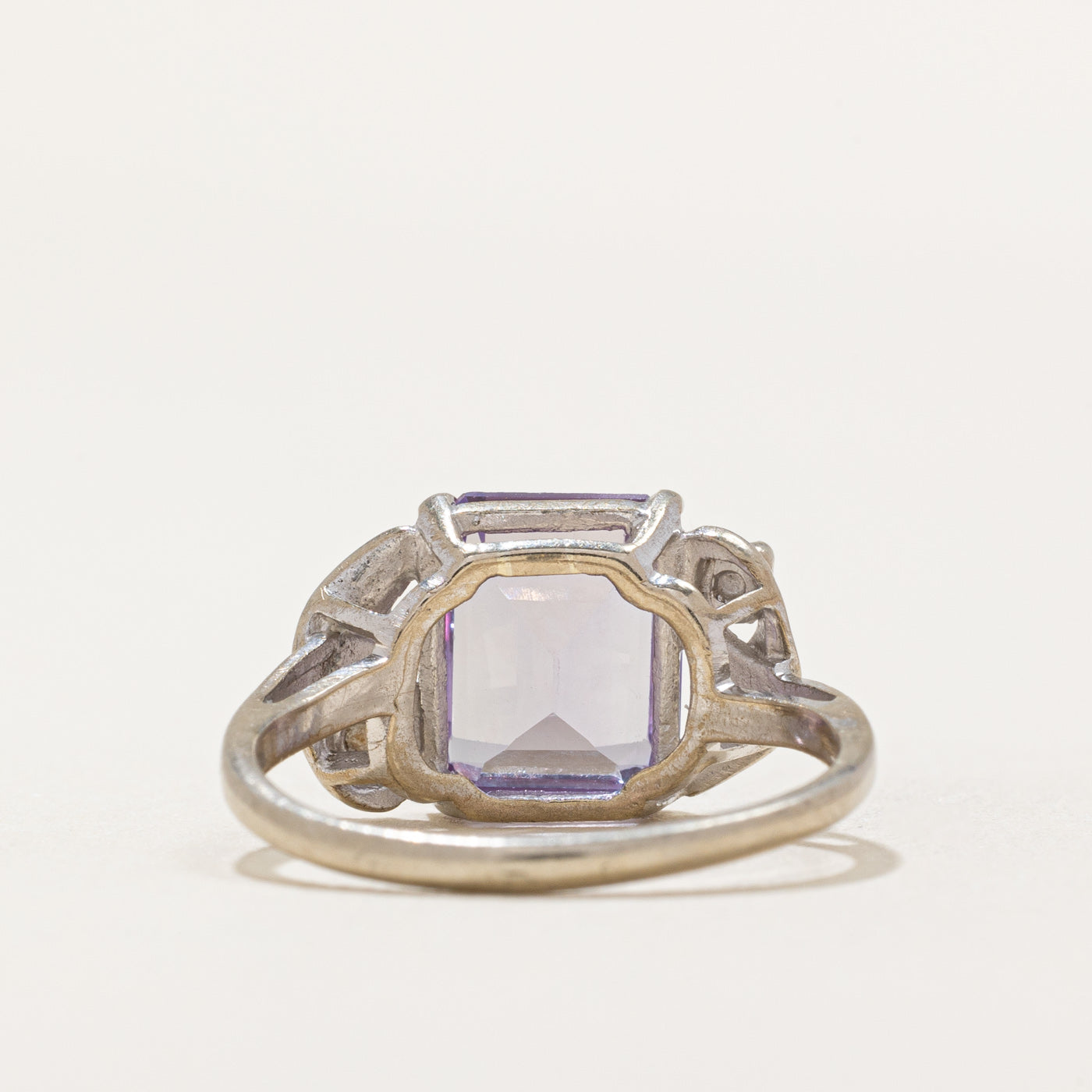 3.60ct Synthetic Purple Sapphire & Spinel Ring with 0.04ctw Accents - Size 6.25 - Elegant Jewelry for Women, Perfect for Weddings, Anniversaries & Special Occasions