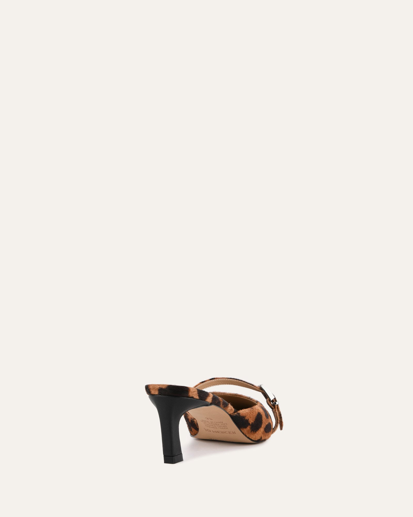 LEONA Women's Low Heel Ocelot Leather Shoes - Comfortable & Stylish for Office, Party & Casual Wear
