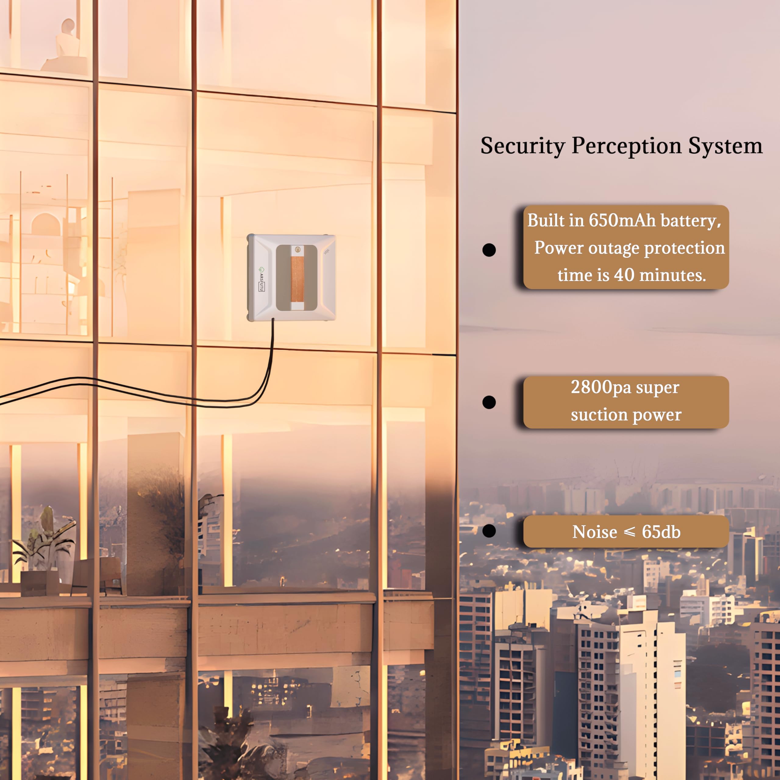 Upgraded Automatic Window Cleaning Robot with Water Spray & Edge Detection - Smart App Remote Control for High-Rise Windows, Glass, Tiles & Marble | Perfect for Home, Office & Skyscraper Maintenance
