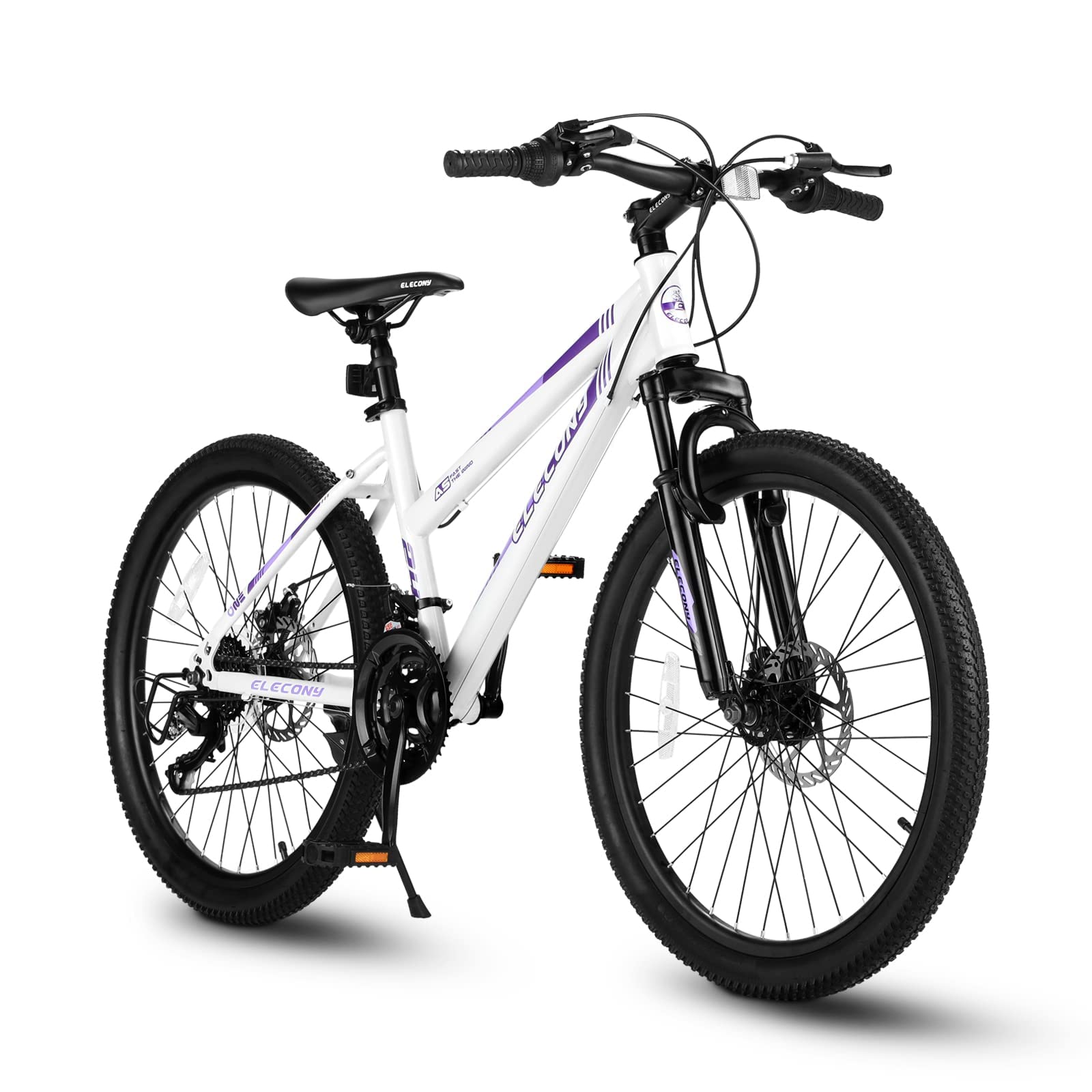 **24/26/27.5 Inch Women's & Girls' Mountain Bike - 21-Speed Commuter Bicycle for Ages 10+ | Perfect for School, Work, City & Snow Riding | Great Birthday & New Year Gift**