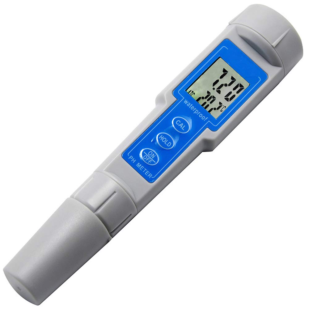 MXBAOHENG Digital PH Meter Tester Pen - Waterproof Portable 0-14PH Range for Water Quality Testing, Hydroponics, Aquariums & Pool Maintenance (Model CT-6023)